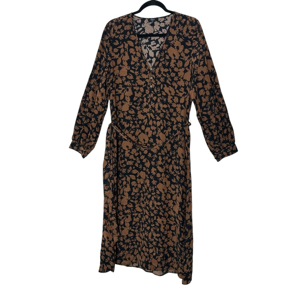 RAILS Fabian Dress Women's Small Long Sleeve  Career‎ Formal Cocktail Party Belt - Picture 2 of 12